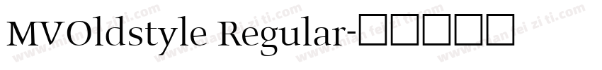 MVOldstyle Regular字体转换